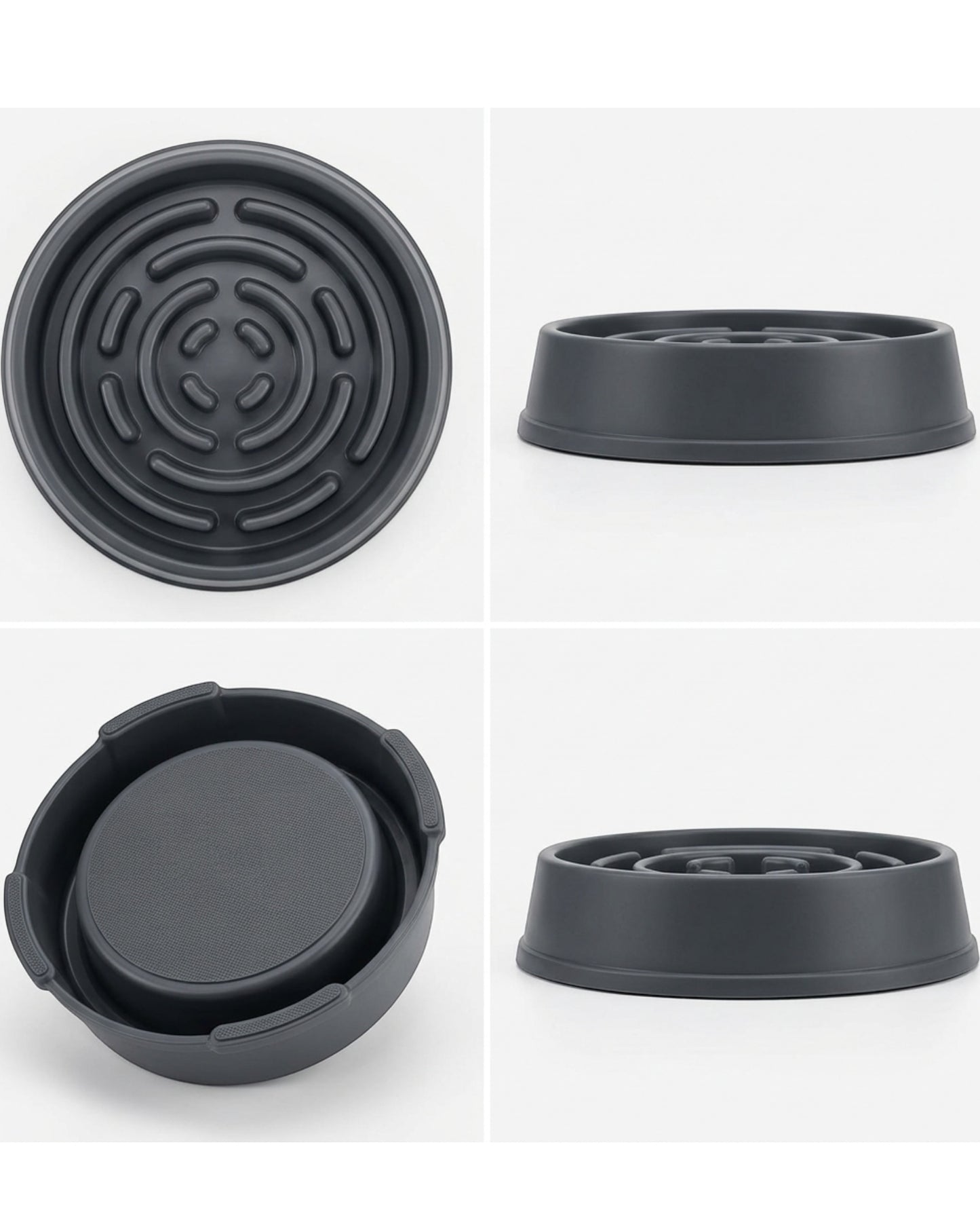Lmnzk Slow Feeder Dog Bowl Charcoal 3 Cup
