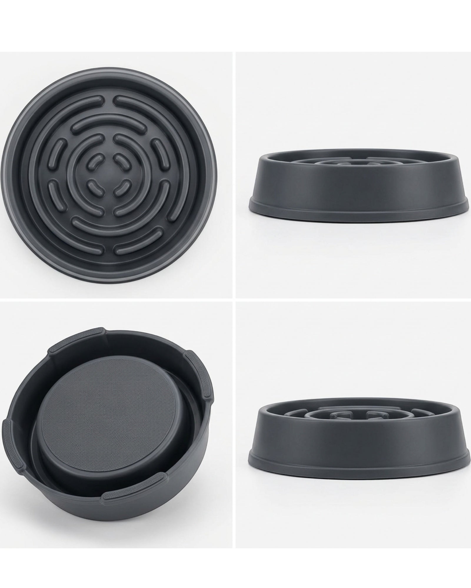 Lmnzk Slow Feeder Dog Bowl Charcoal 3 Cup