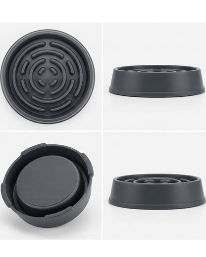 Lmnzk Slow Feeder Dog Bowl Charcoal 3 Cup